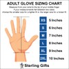 Sterling Gifts Gold Cross White Gloves (2X-Large)