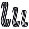 ilauke 24 Pack Heavy Duty S Hooks Black S Shaped