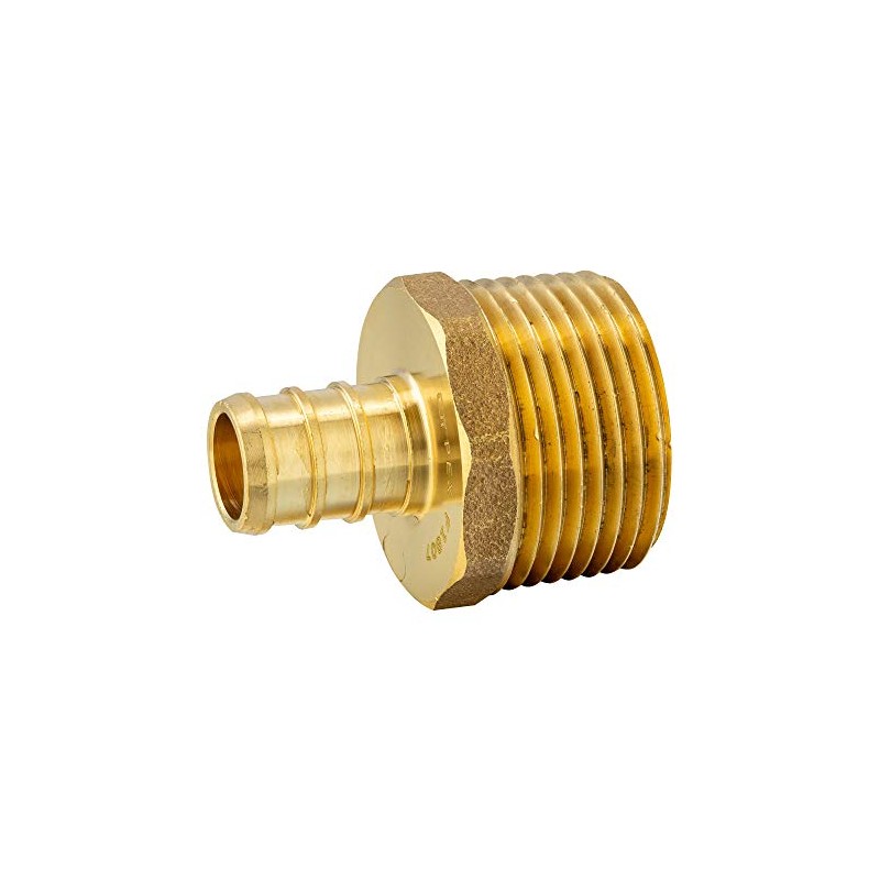 EFIELD Pex 1/2" x 3/4" NPT Adapter Brass Crimp Fittings