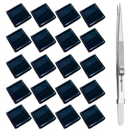 Famimueno Jewelry Loose Case Tweezers Cotton Filled Preserved Display Stopper Locking Precision (Black Case and Tweezers Set)