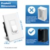 BESTTEN 10 Pack Dimmer Light Switch, for LED Dimmable Lamp,