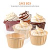 DECHOUS 50pcs Cupcake Liners with Lids Paper Cupcake Cups Mini