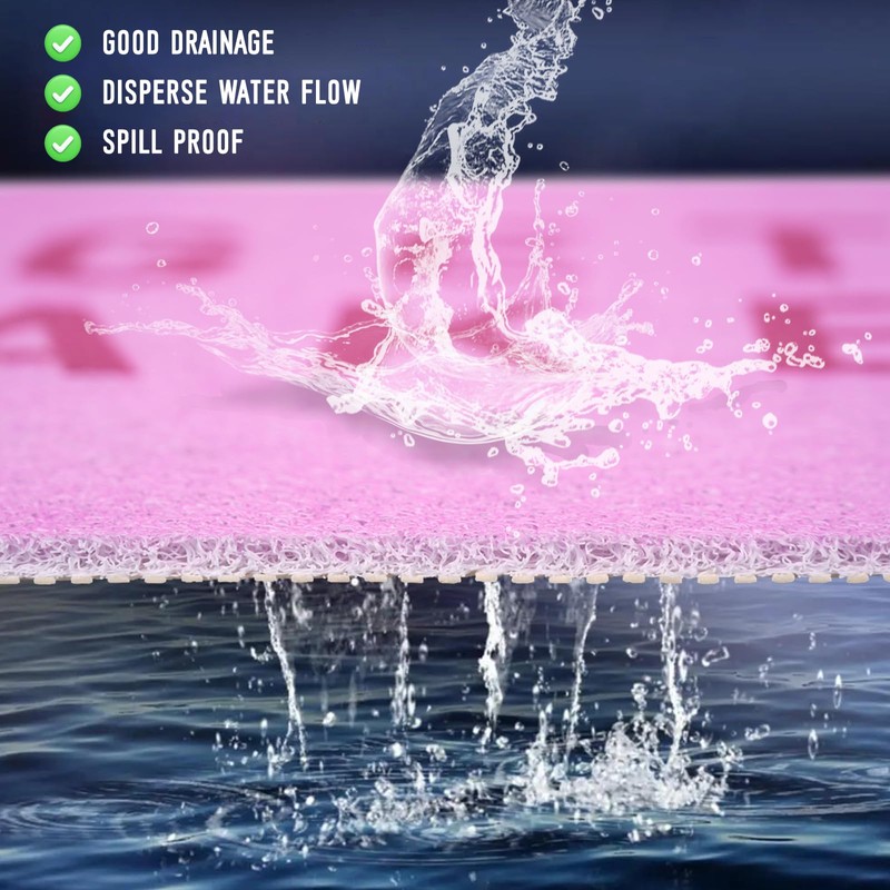 Square Shower Mat, 24 x 24 Inch Non Slip Get