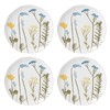 Lenox Wildflowers Accent Plates, Set of 4, 4 Count, White