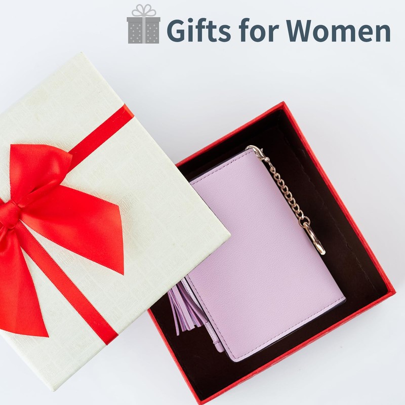 Gostwo Small Wallet Women RFID Blocking Leather Credit Card Wallet