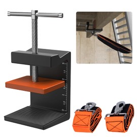Ladder Stability Anchor, Ultimate Ladder Safety Kit, Ladder Guard Fall Protection Anchor, Anti-Slip Ladders Anchor Clamp Roof with Rack Straps