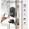Veise Wi-Fi Keyless Entry Door Lock with Fingerprint, Remote App