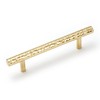 KOPPALIVE 6-Pack Solid Brass Kitchen Cabinet Pulls, Gold Modern T-Bar