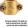 Gardena Brass Hose Clamp for Attaching Suction or High Pressure