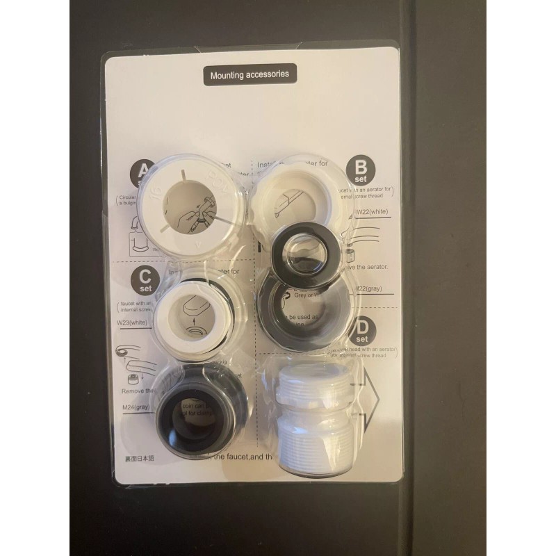 Enagic Kangen Leveluk 8 Piece Adapter Set for Large Plastic