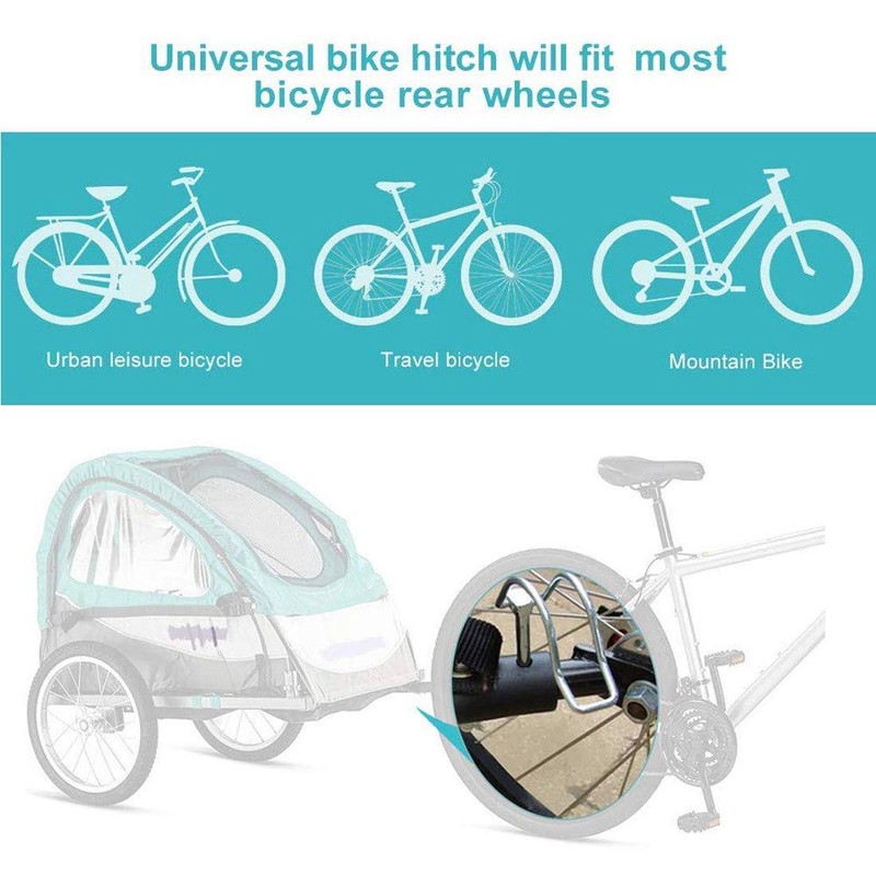 Farbetter Upgraded Bike Trailer Coupler Connector Hitch Baby Pet Hitch