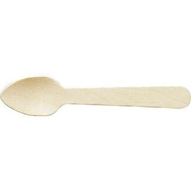 TRUSCO WSP-110 Wooden Spoons, Total Length: 4.3 inches (110 mm), Pack of 100