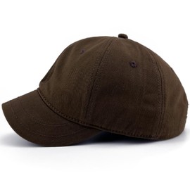 Masktide Fitted Hats for Men & Women - Short Bill, Fashionable Summer Caps - Brown Coffee