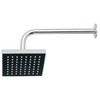 Foset Aqua R-404 Regadera cuadrada 6" acabado cromo con brazo