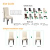 Fuloon Waterproof Dining Chair Covers, Parsons Chair Slipcover, Super Fit