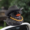 wonuu Black Rubber Duck Car Ornaments Dashboard Decorations for Car