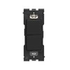 Leviton Renu Single Pole Combination Switch, 15-Amp, 120/277VAC, RE634-OB, Onyx