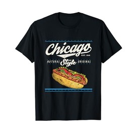 Chicago Hot Dog HotDog Shirt Tourist Summer Souvenir Travel T-Shirt