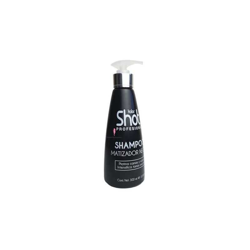 Kolor Shot Shampoo Matizador Negro Platina para Canas e Intensifica