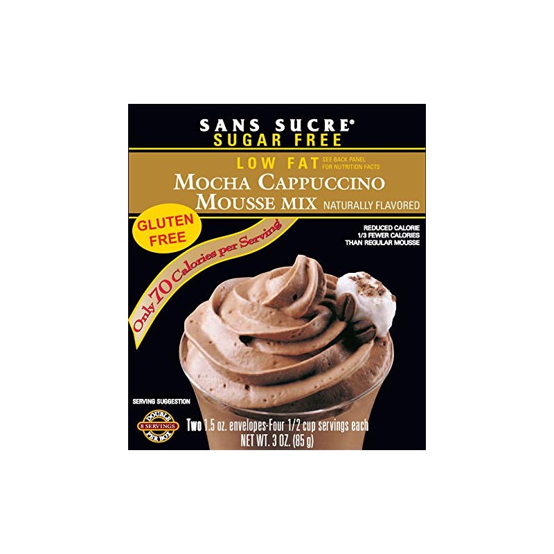 Sans Sucre Mousse Mix Gluten Free, Mocha Cappuccino