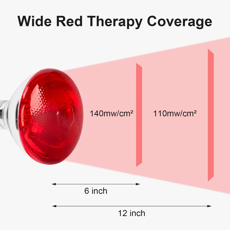 Infrared Bulb Heat Lamp, Red Light Therapy Heat Bulbs, Infrared