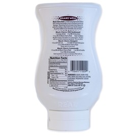 Black Cherry Reàl, Black Cherry Puree Infused Syrup, 16.9 FL OZ Squeezable Bottle (Pack of 1)