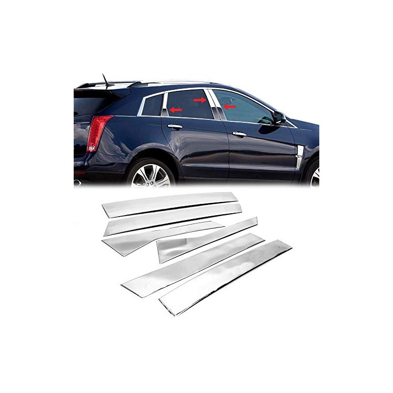 Overun Polished Steel 304 Door Center Pillar Post Trim Set