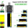 Transparent TYPEC Gen1 SSD Enclosure M.2 NGFF State Hard Drive