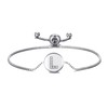Philip Jones Initial Friendship Bracelet Letter L Created with Zircondia®