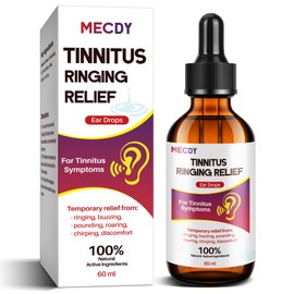 Tinnitus Relief for Ringing Ears,Drops for Clogged Ears, Ear Ringing Relief Drops-Reduce Tinnitus Noise & Enhance Hearing,Ache Drops for Men & Women, 60ml