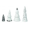 Winter Weihnachtswald Set of 4 Silver