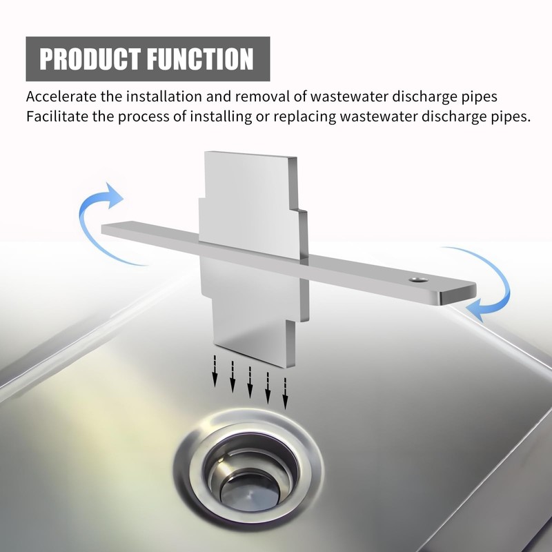 XQK Waste Drain Tool for 3 Tier Sink in Commercial