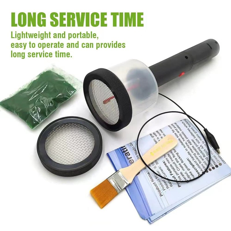 VISLONE Static Grass Applicator, Flocking Kit, ABS Mini Flocking Machine