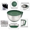 Rorence Mixing Bowls Set: Stainless Steel Non-Slip Bowls with Pour