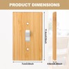 Pinkunn 10 Pieces Solid Wood Light Switch Plate Outlet Covers