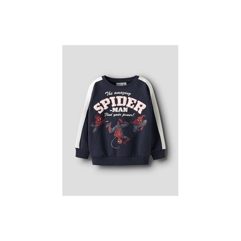 NAME IT Nmmobert Spider Nreg Sweat Bru Mar, Blazer Blu