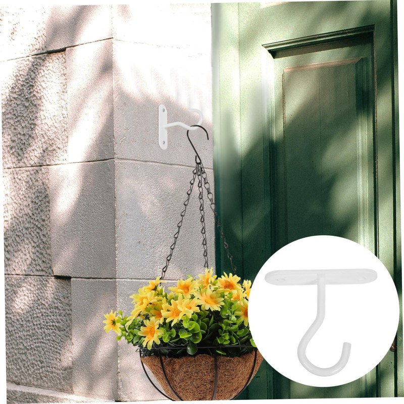 Totority 2pcs Iron Ceiling Hooks for Plants Minimalist Wall Hooks