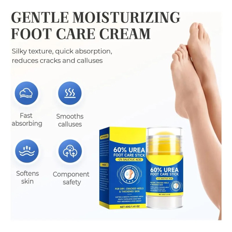 Crema Hidratante Y Antigrietas For Pies Con 60 % De
