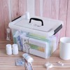 Cand 12 Quart Plastic Latching Box, Clear Storage Bin with