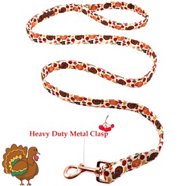 Lionheart glory Turkey Strong Dog Leash, Thanksgiving Durable Dog leashes with Soft Handle for Walking Training Small Male or Female Dogs