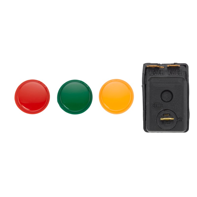 HELLA 004778001 Illuminated On/Off SPST Push/Pull Switch With 3 Interchangeable
