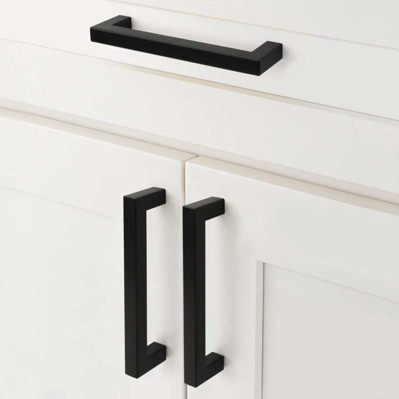goldenwarm 6 Pack | 3" Cabinet Pulls Cabinet Handle Black
