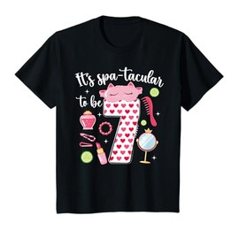 Kids 7th Spa Birthday Seven Year Old Spa B-Day Girls Spa Party T-Shirt