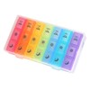 Weekly Pill Organizer,3-Times-A-Day 7 Day Pill Box Large Compartments Moisture-Proof
