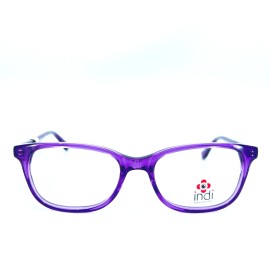 Indi KG 6003 Eyeglasses Purple Square Full Rim Kids Girls Frames 48[]16 130 mm