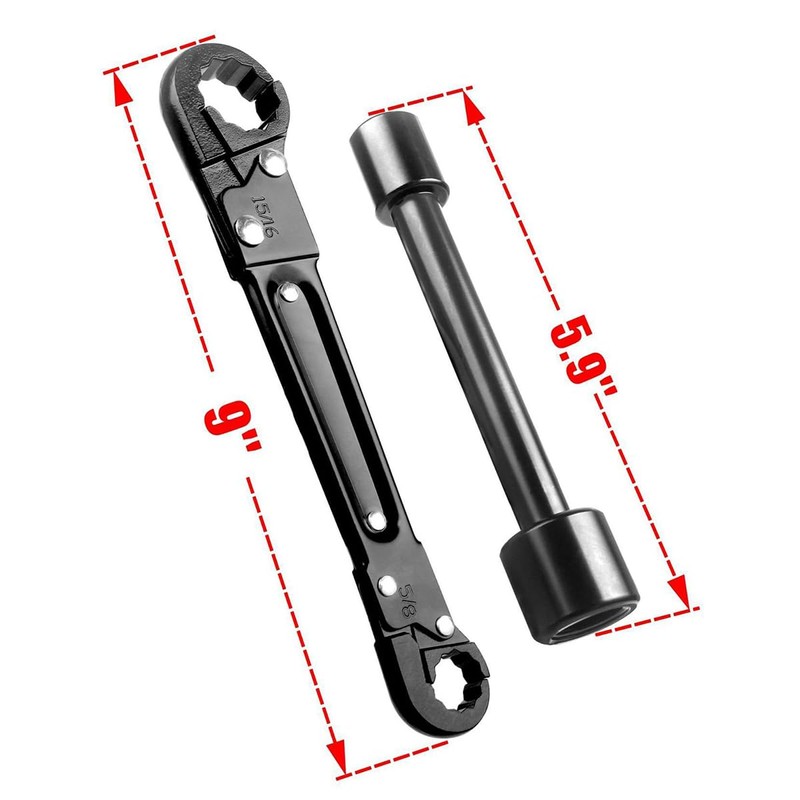 Tiardey Pieces Sanitary Tool Angle Stop Key Kit Angle Wrench