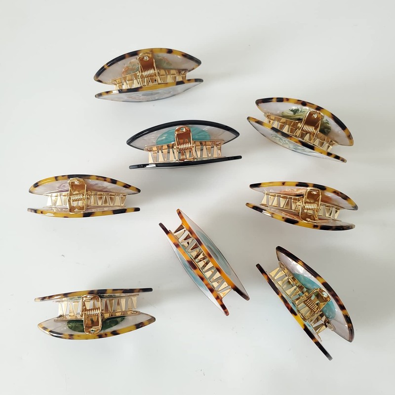 Big Evil Eye Claw Clips,Cellulose Acetate Hair Clips,Hair Claw Clips