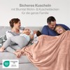 Blumtal Fleece Blanket 130 x 150 cm, Oeko-Tex Certified Cuddly