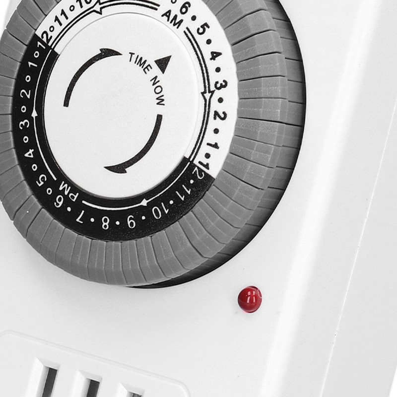 Mechanical Timer Outlet 24 Hours Timing Switch Socket Auto Shut