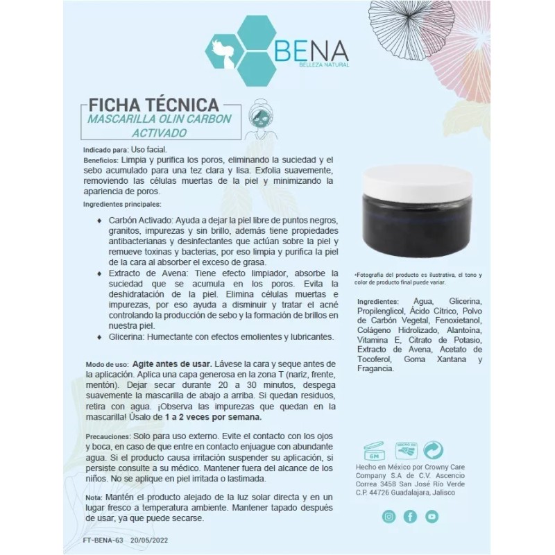 BENA Kit Carbon Activado Con Serum Y Tonico Niacinamida Bena
